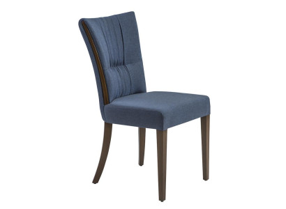 Modern Chair Blue Furniture Designer Furnishings Luxury Dining room Upholstered Seat
